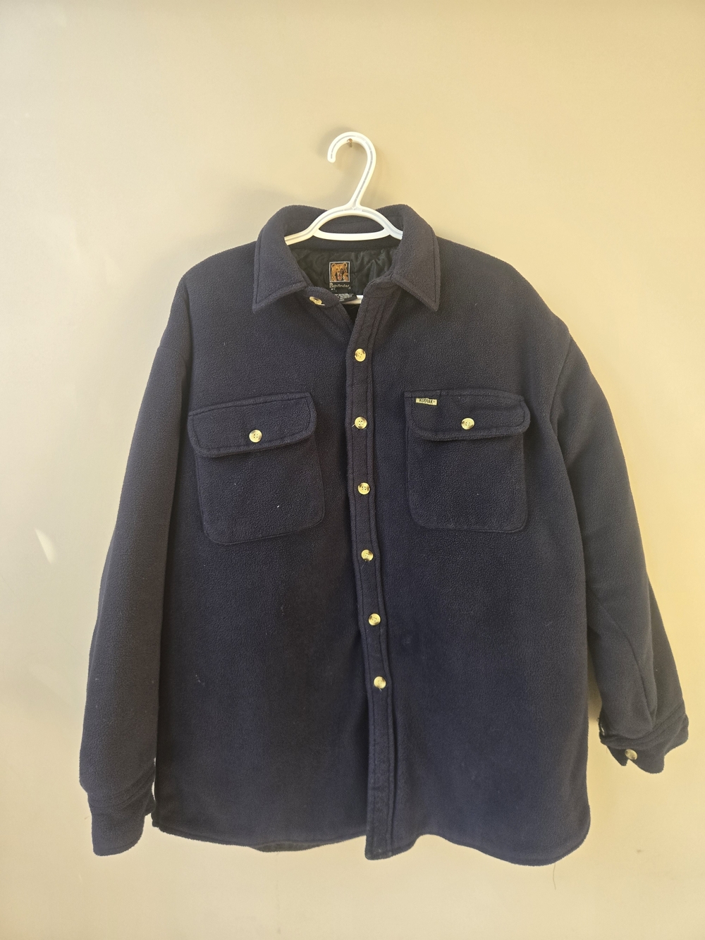 Vintage 2002 Pathfinder by Kodiak Fleece Lined Shirt Jacket Navy Large